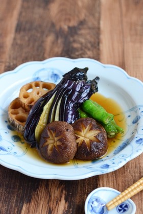 秋野菜の揚げ浸し【作りおき】